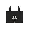 Rick Owens Star Logo Embroidered Cotton Tote Bag Men tote bags Black RH0000005CVS1