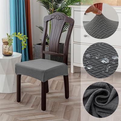 Capas de assento de cadeira à prova d'água para sala de jantar Capas de cadeira jacquard Capas de cadeira de jantar à prova d'água Capa de hotel para casa