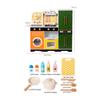 Wooden Play Kitchen with Sound for Playroom, Young Children