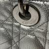 Gebrauchte Christian Dior Schultertasche Silber Leder Damen