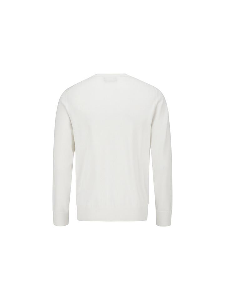 AND Z Men'S) Round Neck Wool Sweater_Bze1Er1201Wt