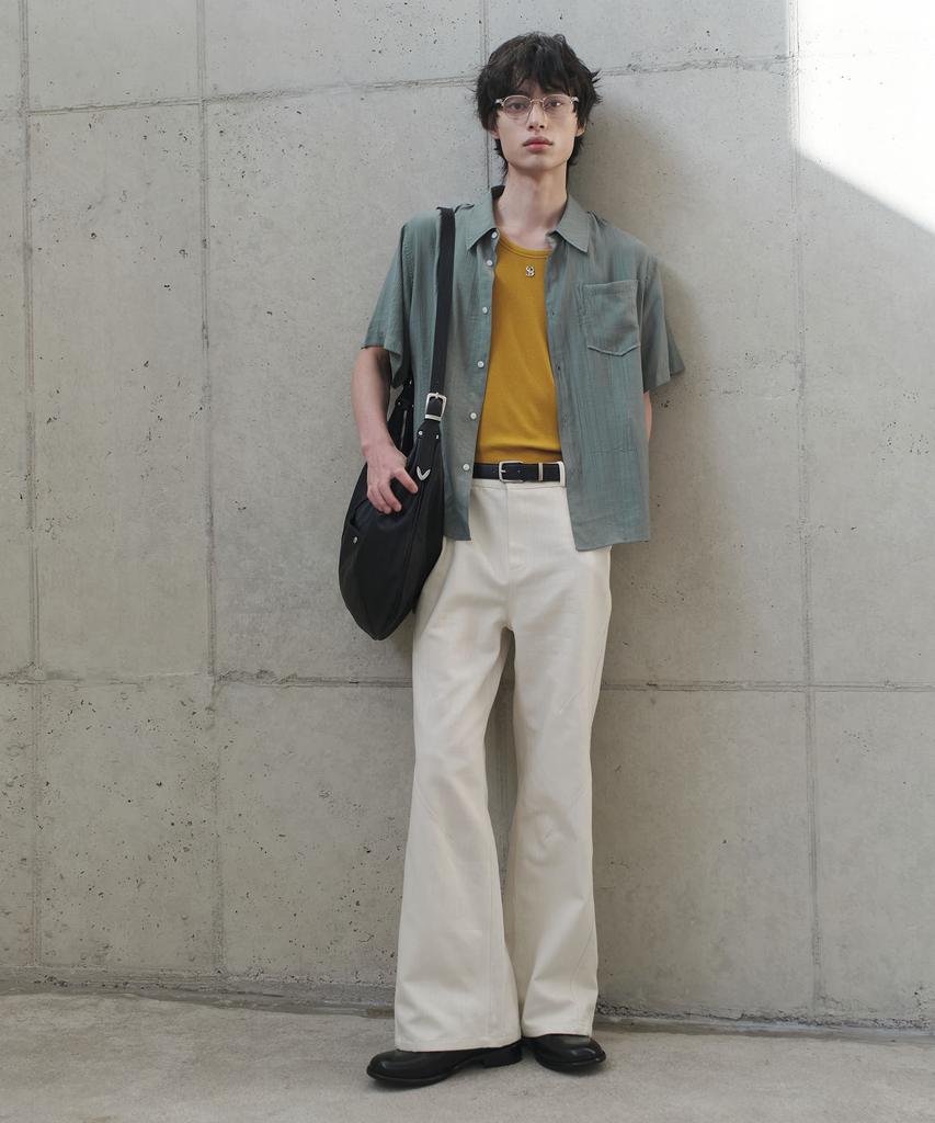 SENTAIR Wave Seersucker Cooling Short Sleeve Shirt_Green