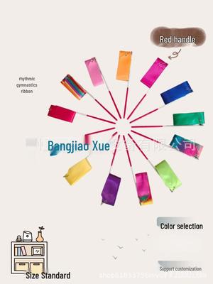 Colorful Rhythmic Gymnastics Ribbon - 2M/4M/6M for Training or Competitions