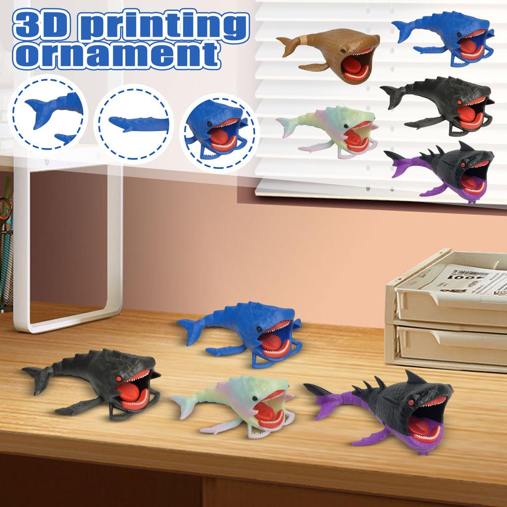 3D Printed Deep Sea Creature Model Toy Figurine Realistic Textured Design Collectible Ocean Animal Replica for Display and Educational Use