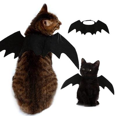 Costume per Animali Domestici Carino di Halloween con Ali di Pipistrello Nere Imbracatura Costume Cosplay Gatto Cane Forniture per Feste di Halloween