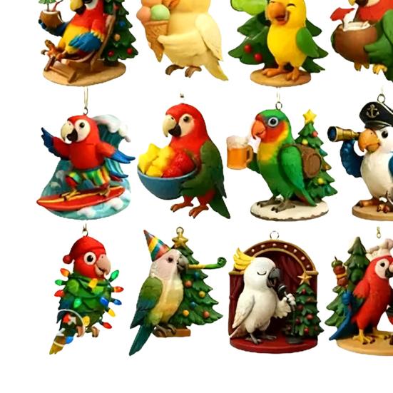 Bird Advent Calendar Collection 2025 24-Day Countdown Box Multifunctional Decoration for Christmas Fun Family Friends