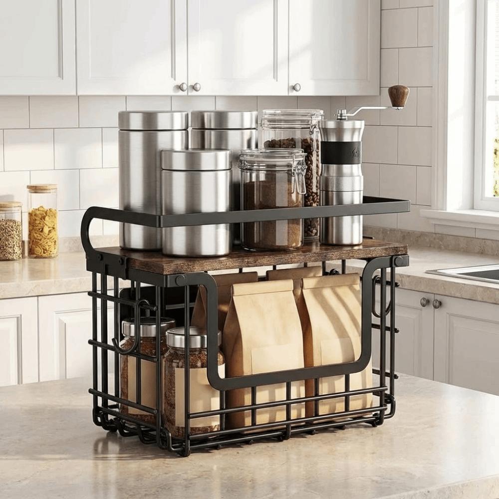 Wall Mounted Refrigerator Side Storage Rack Punch Free Spice Storage Rack Bathroom