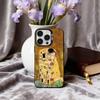 T-The Kiss Gustav K-Klimt Painting Phone Case For iPhone17,16,15,14,13,12,11 Plus,Pro Max Black Candy silver phone case