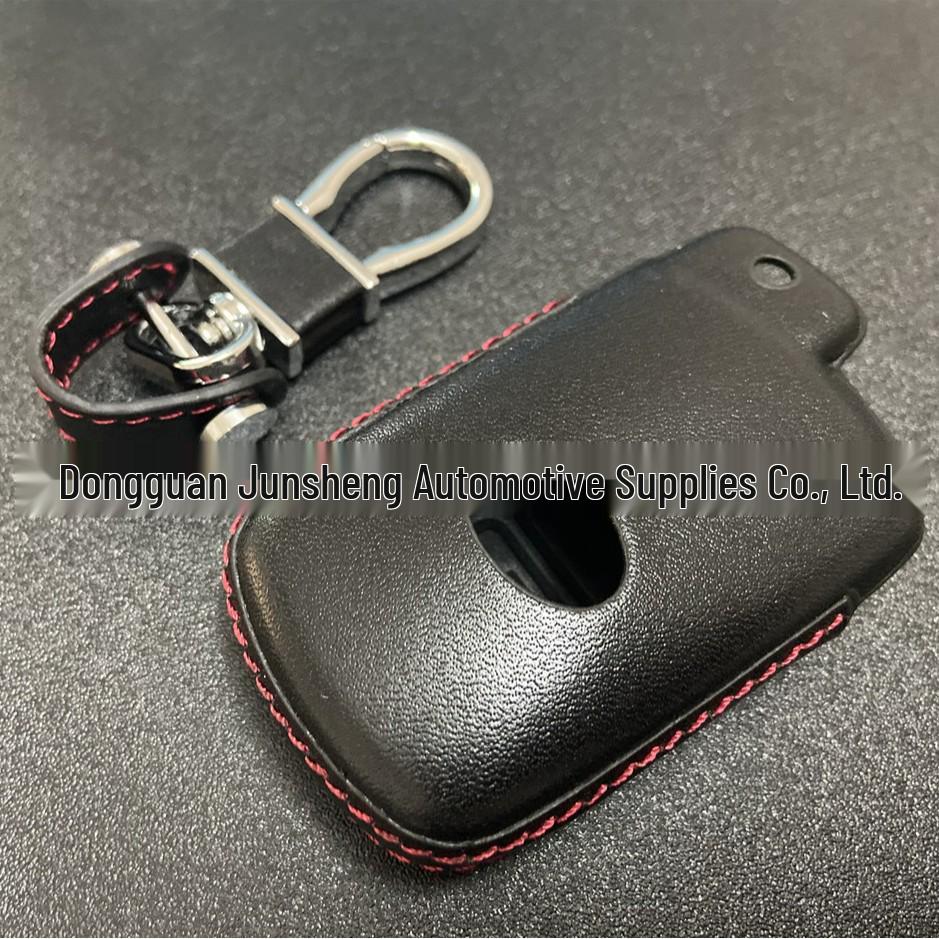 Genuine 4D Leather Case for Toyota 12 Camry/Previa/Alphard Smart Key (4-Button)