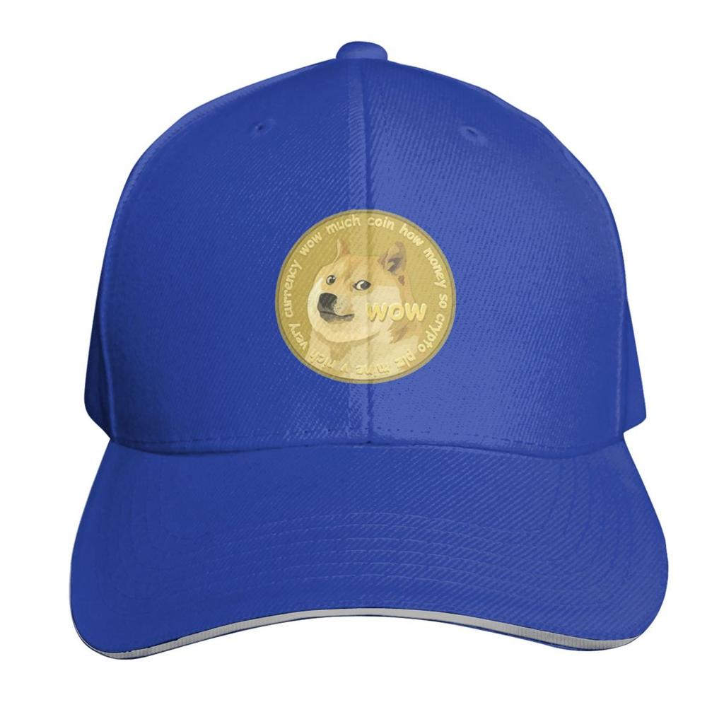 Doge The Dogecoin Funny Bitcoin Cap Fashion Casual Baseball Caps Adjustable Hat Hip Hop Summer Unisex Baseball Hats