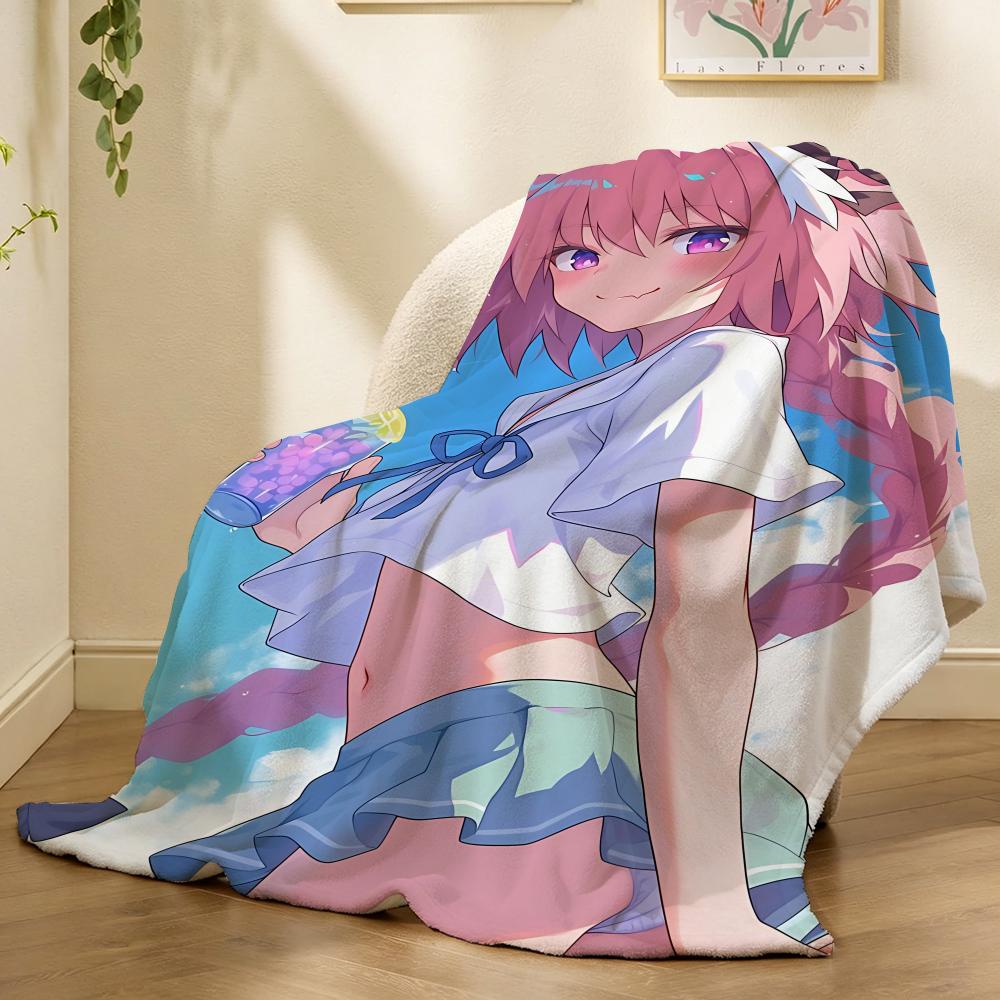 Fate Apocrypha Anime Throw 240G Flannel Blanket, Suitable For Sofas, Beds, Offices,  Exquisite Gift Blankets