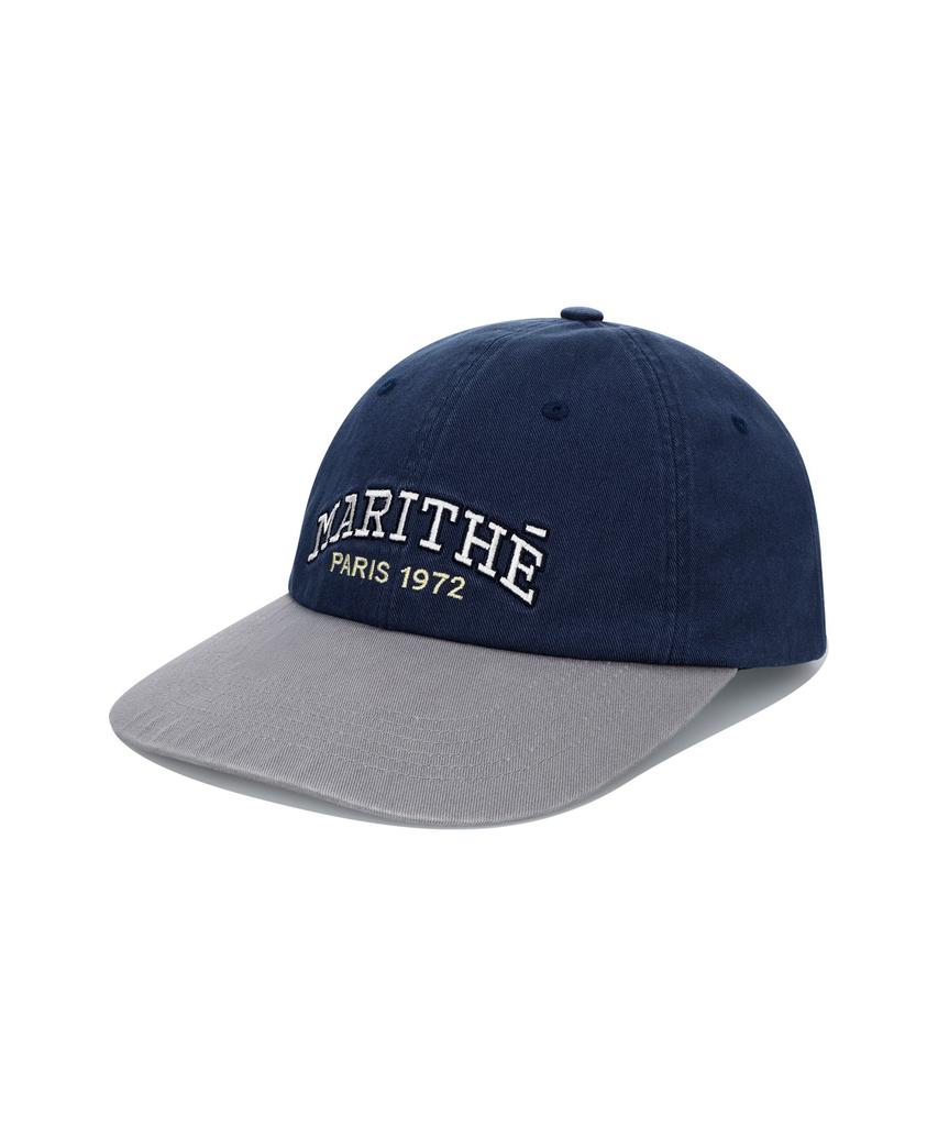 Malittepeulangsowajeobeo Arch Regular Logo Color Block Cap Gray