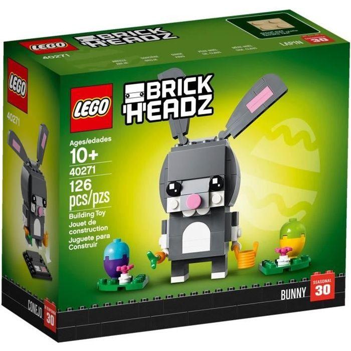 Jouet De Construction - LEGO - BrickHeadz - Le Lapin - 126 Pièces - Blanc Et Rose