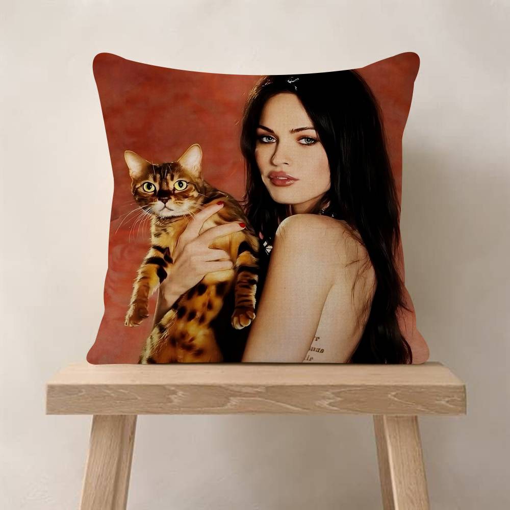 Jennifers Body Megan Fox Actor Cushion Cover Decorative Pillow Sofa Home Decor Case Pillow Cases