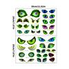 Glow In The Dark Halloween Peeking Eyes Self Adhesive Wall Stickers For Spooky Party Decorations PVC Material