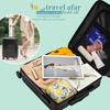 Yarn Storage Bag Storage Bucket Bag Handmade Crochet Bag Wristlet Bag Portable with Built-in Holes Travel-Friendly