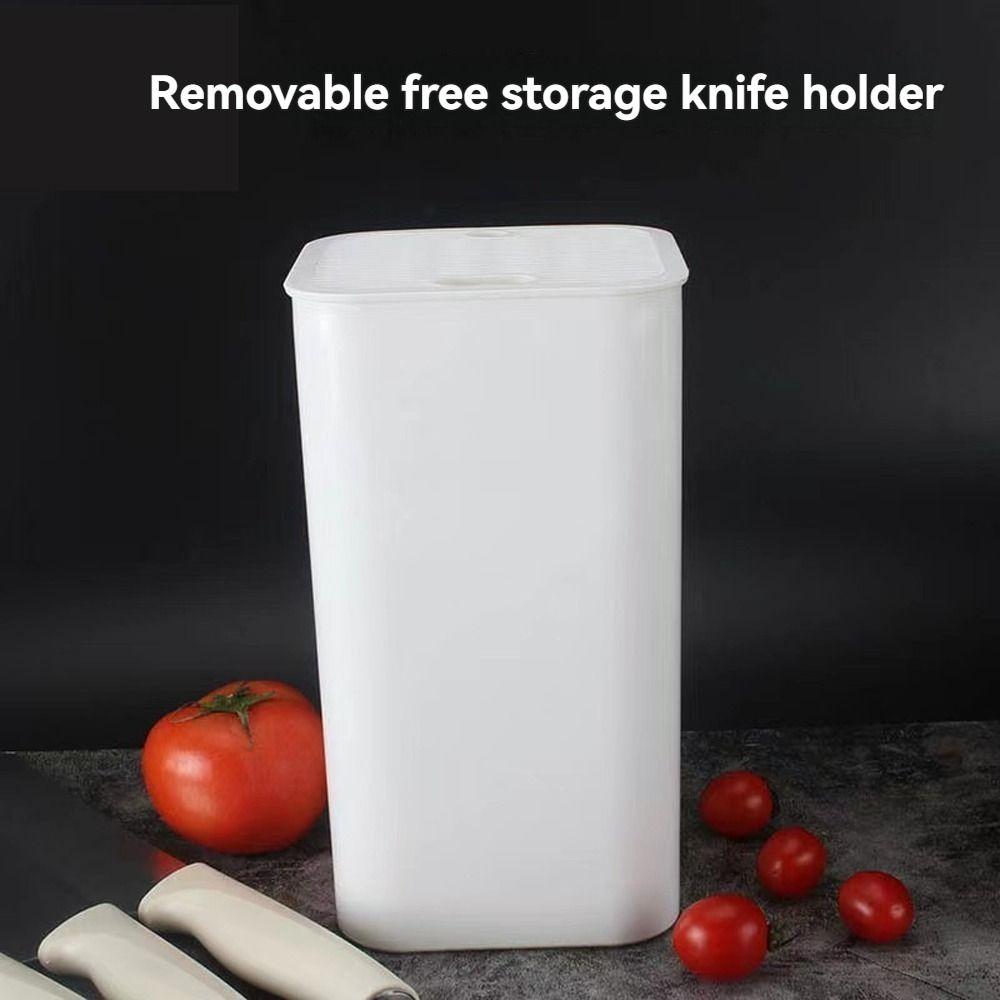 Detachable Cutter Holder Square Cutter Block Convenient Kitchen Utensil Organizer Drain Rack