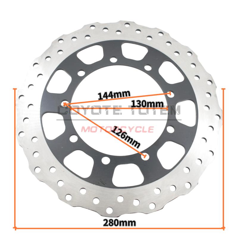 

280mm Motorcycle Brake Disc Front Disc Brake Set for Kawasaki KL650 KLR650 KL KLR 650 2008 2009 2010 2011 2012-2018 Front brake discs