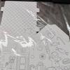 Christmas Paper House DIY Painting Corrugated Board Holiday Houses Set Xmas Party Birthday Decoration Kids Gift Home Supplies