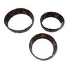Dashboard Knob Trim Set for MINI F55 F56 F57 Carbon Fiber Look 3 Piece ABS Interior Control Panel Detail for Air Conditioner Area