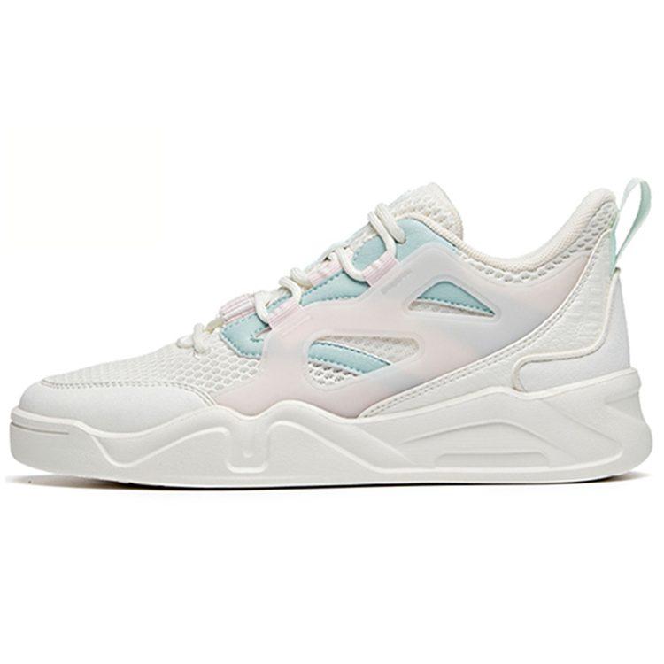 Anta Ins Cushioning Slip Resistant Abrasion Resistant Low top Sports Casual Shoes Women's White Blue 122028052-2