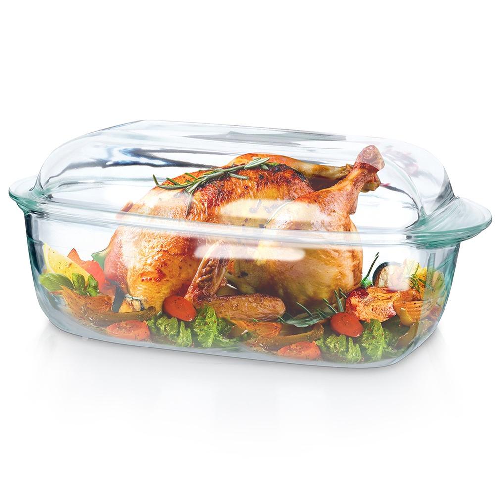 Glass Ovenproof Baking Dish for Baking, Roasting Pan, 4.5L