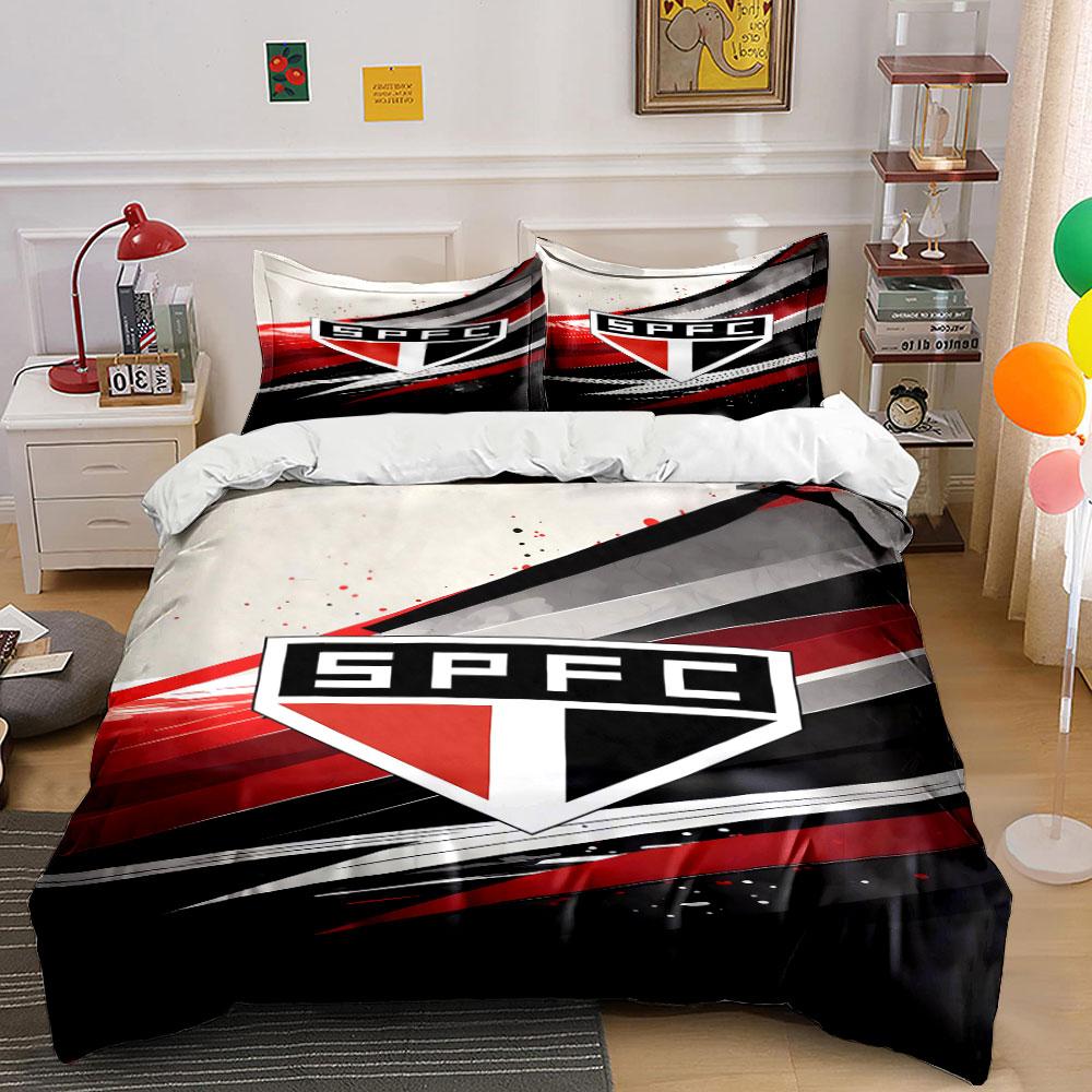 SPFC logo and stripes. Bedding sets Duvet cover sets Duvet covers Pillowcases(1 * Duvet Cover 2 * Pillowcases without duvet insert)