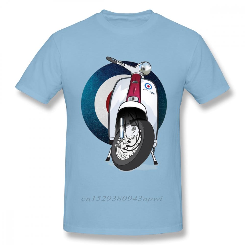 Awesome Target Logo T Shirt Italy Scooter Tee Shirt Unisex Vintage Motocycle Graphic Tshirt Big Size
