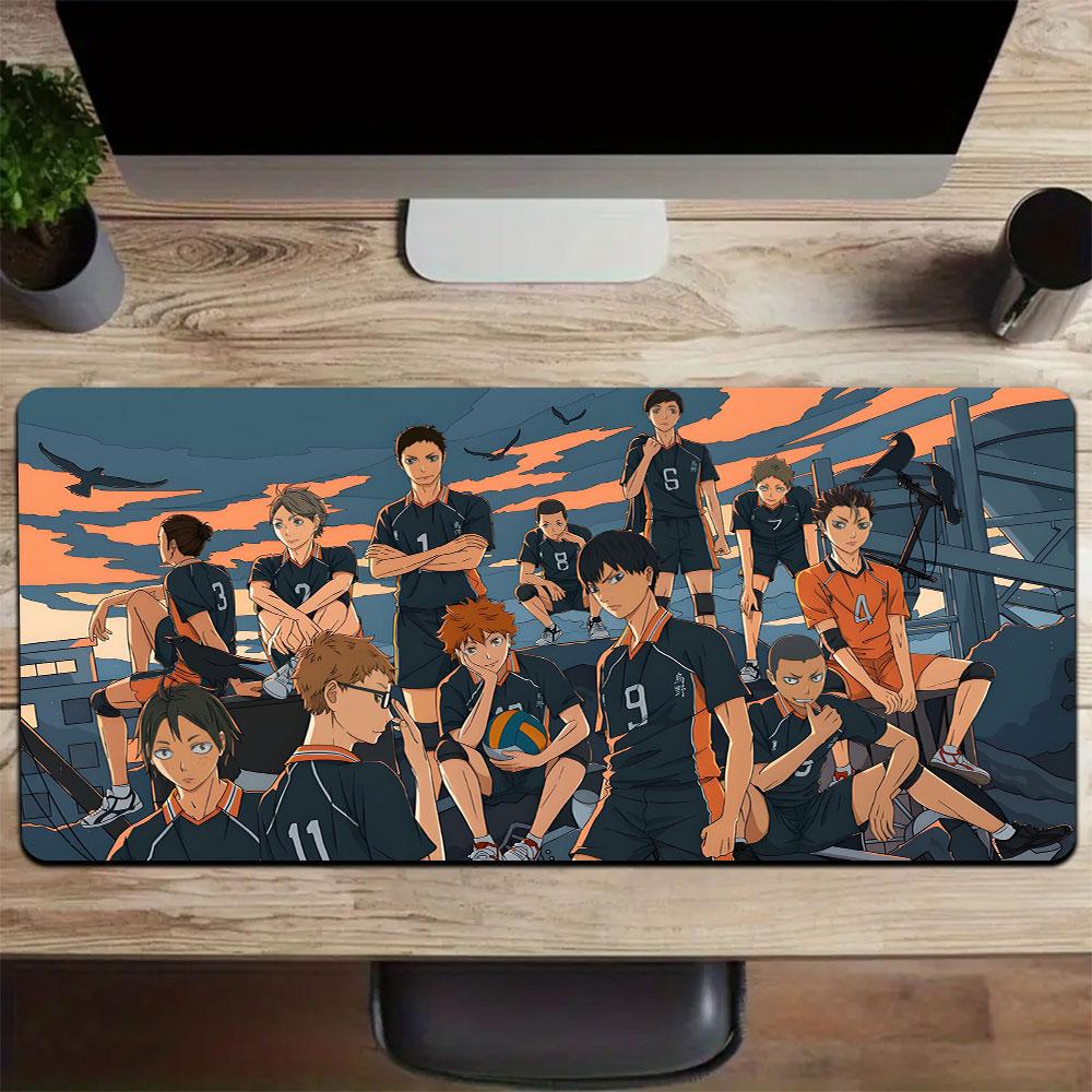 pc Haikyuu Large Mouse Pad computer mat Desk Mat keyboard mat Office Gaming Table Mat