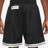 Nike Reversible Contrast Trim Logo Drawstring Mesh Breathable Sports Shorts for Kids Kids Bottoms Black White DR6973-010