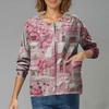 Women's Casual Long-Sleeved Single-Breasted Christmas-Themed Print  Cardigan