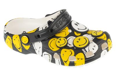 Classic Smiley Clog K, Kids Black Slides