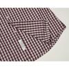 BLACKBROWN (Sidogras) Block Check Cotton Shirt [Wine]