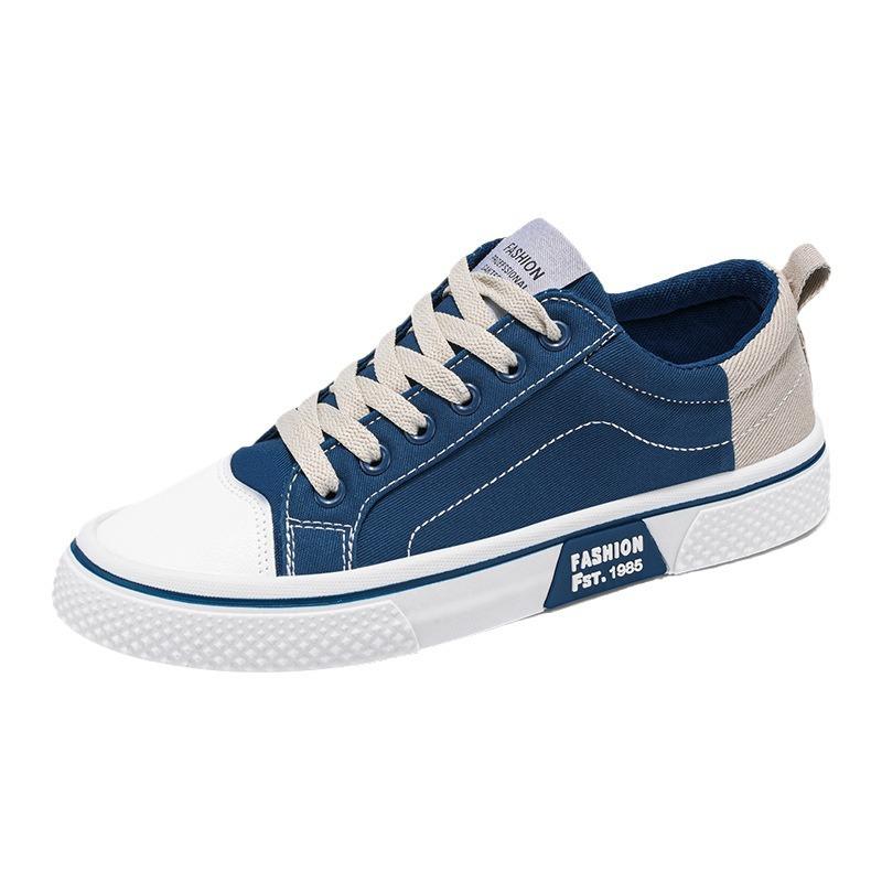 Men's Shoes Autumn New Breathable Joker Canvas Shoes Men's Soft-soled Leisure Sports Trend Fashion Skateboard Shoes.