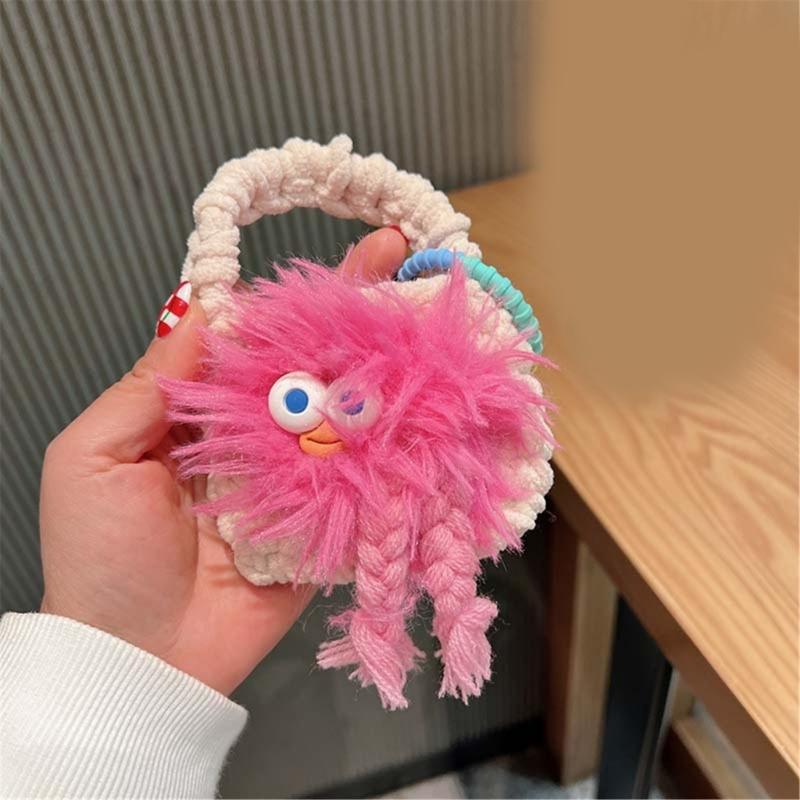 Colorful Crocheted Bag Wireless Headphone Case for Earphone Headphone Storage Wireless Headphone Case Bag Shockproof