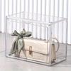 Transparent PET Storage Box with Lid, Stackable Organizer for Toys and More, Multi-Functional Home Decor, Toy Storage, Desktop Decoration