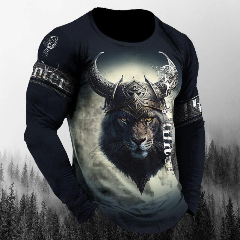 Camisetas de Animales Para Hombre Estampado de Lobo 3D Mangas Cortas Tops Moda Personalidad Camiseta Suelta Oversized Camisetas Camisa Ropa de Hombre