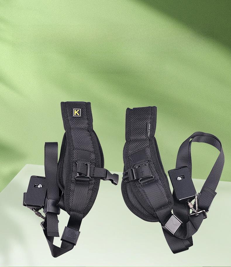 K-förmiger professioneller SLR-Doppel-Schulterkameragurt