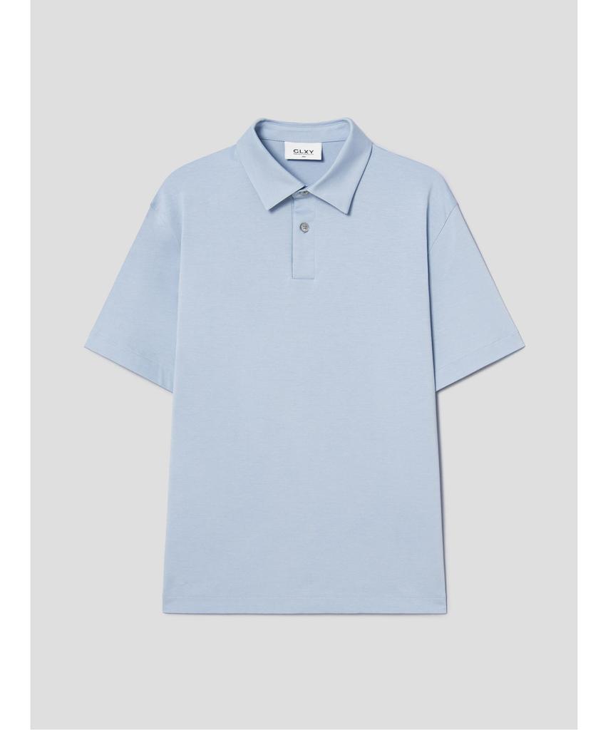 GLXY (GALAXY LIFESTYLE) Glxy [Galaxy Lifestyle][Three-No-No Clothing] Coolair Polo Shirt Sky Blue
