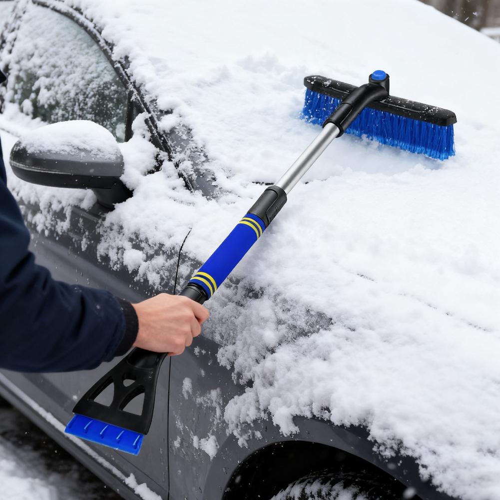 Extendable Car Snow Shovel Ice Scraper Car Windshield Cleaner Brush Winter Snow Shovel Ice Removal Scraper Auto Cleaning Tool