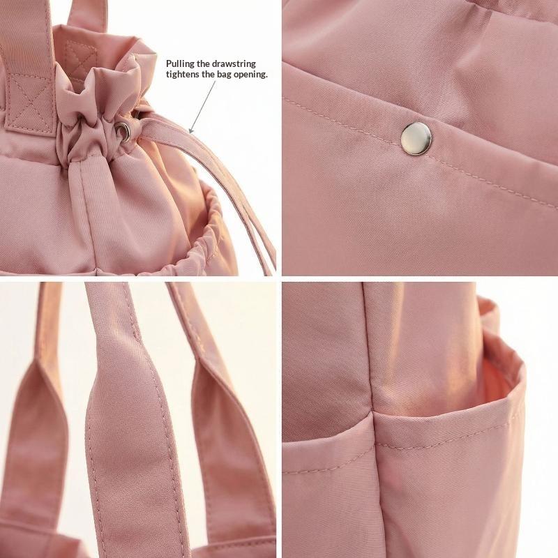 1Pcs Thickened Drawstring Lunch Box Bag Large Capacity Multi-Pocket Design Hand Carrying Insulated Bag Easy To Clean Bundle