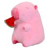 Eat Watermelon Strawberry Capybara Pink Kapibara Plush Toy Doll Girl Doll Throw Pillow For Children