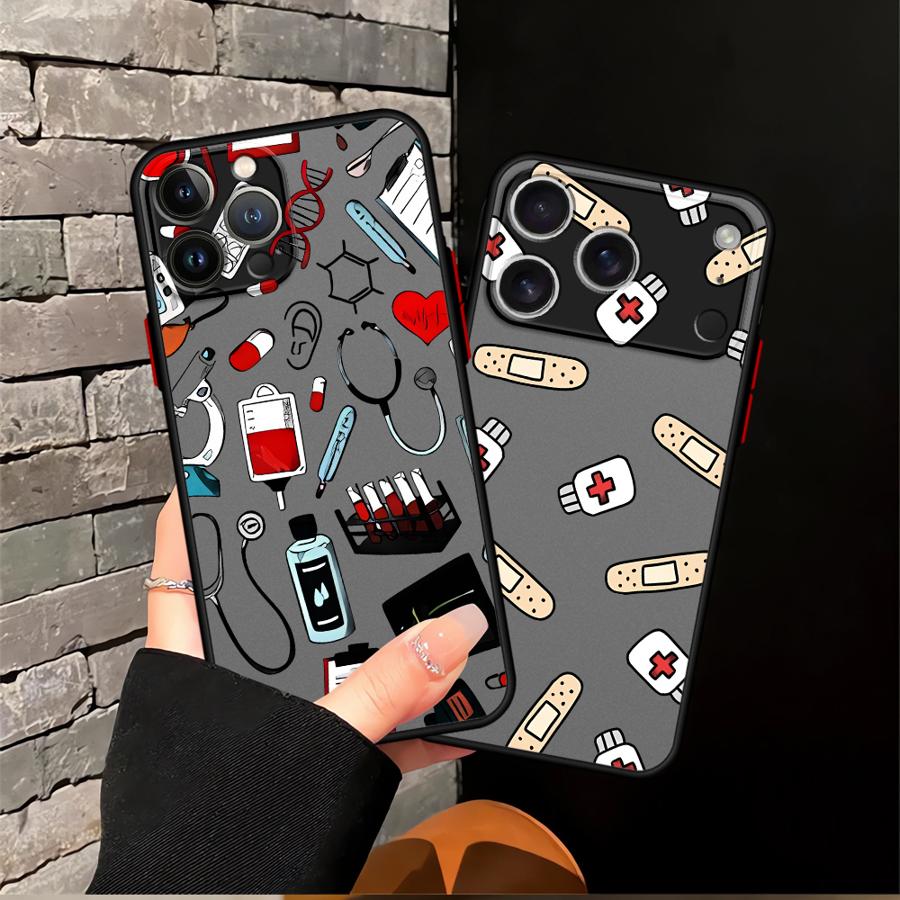 Cool Nurse Medicine Case for iPhone 17 Pro Max 15 Air XS XR 13 Mini 16 Plus 14 11 12 7 8 SE Funda Back Phone Cover