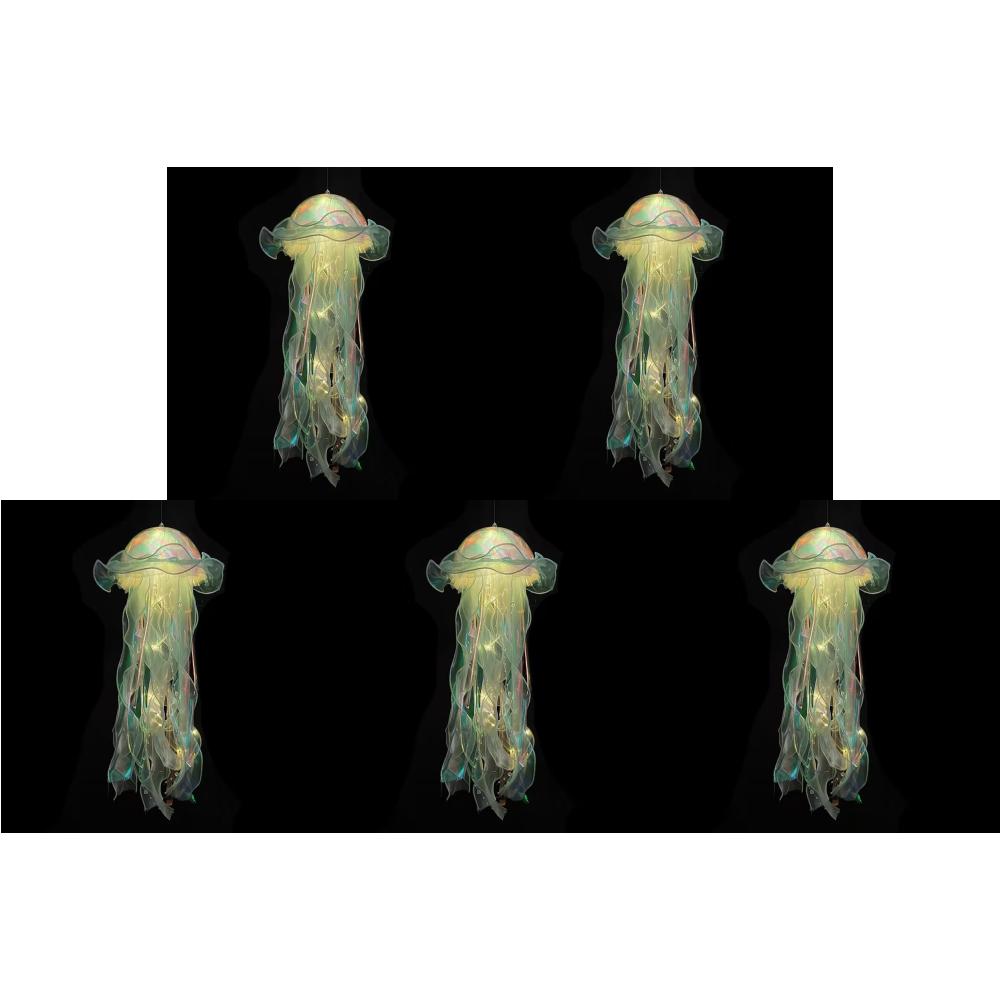 1-5 STÜCKE Quallen Nachtlicht Lampe Quallen RGB LED Lampe Schlafzimmer Quallen Atmosphärenlicht Quallen Hängende Deckenlaterne