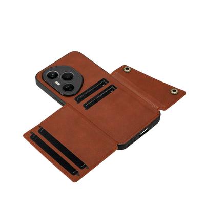 Para Honor 400 Pro 5G (Global) Funda con Ranuras para Tarjetas Soporte Plegable Cuero + TPU Funda para Teléfono