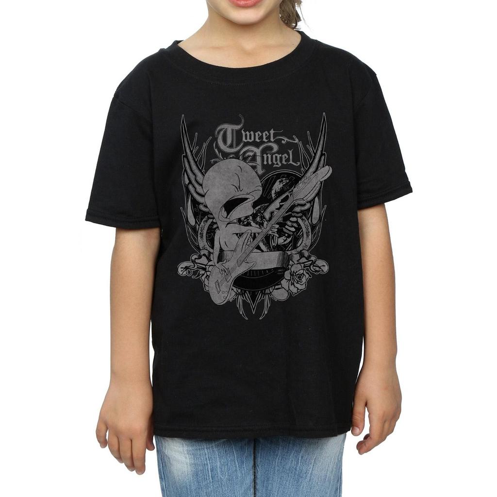 Looney Tunes Girls Tweety Pie Rock Cotton T-Shirt