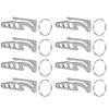 Stainless Steel Pocket Key Clip Bottle Opener Hex Wrench Multifunctional Tool for Outdoors