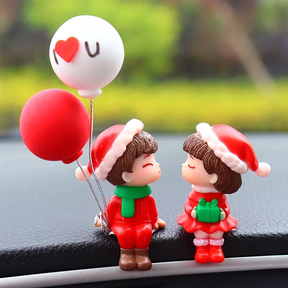1PC Tree Branch Romantic Couple Car Decoration Creative Car Decoration Fashion Creative Car Accessories Christmas Ornaments