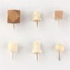 AEE4-130 Wooden Push Pins Geometric Shape For DIY Craft Supplies Apparel Sewing Point Wooden Photo Wall Board Office