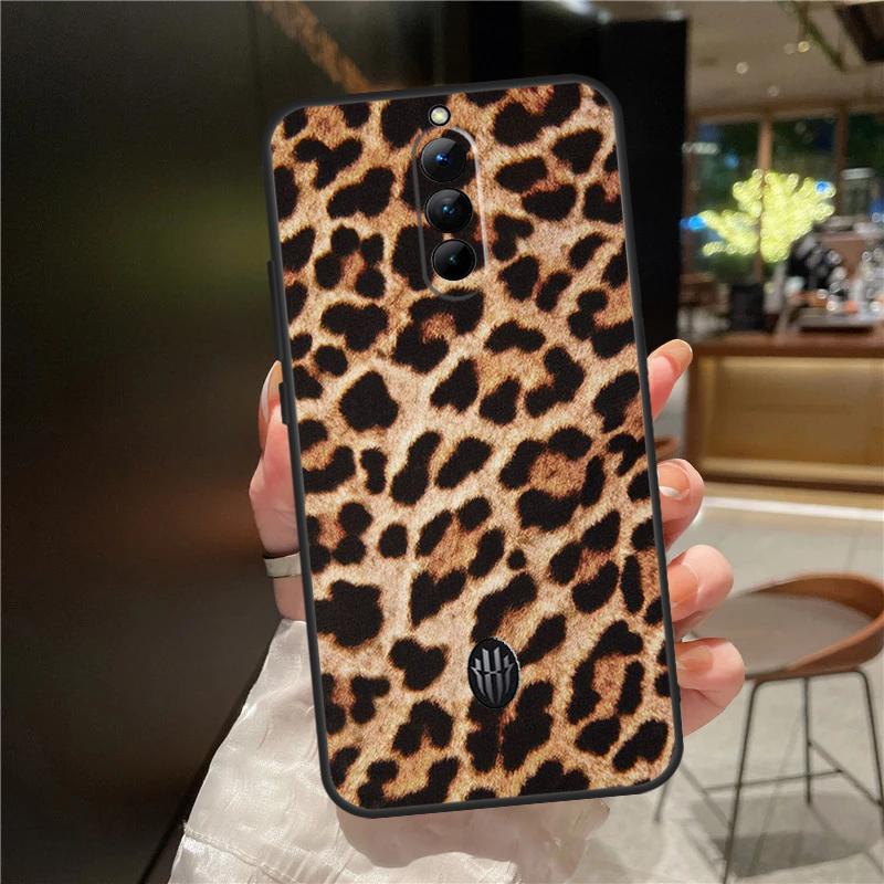 African Leopard Print Case For ZTE Nubia Red Magic 11 10 8 8S 9 9S 10S Pro Plus 6 7 6S 7S For RedMagic 10 Air Cover